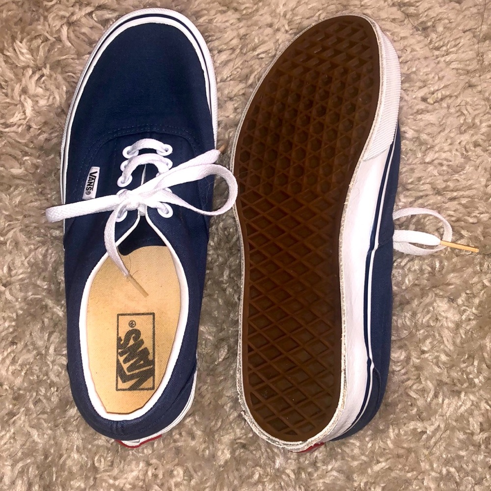 Navy Vans - Size 8